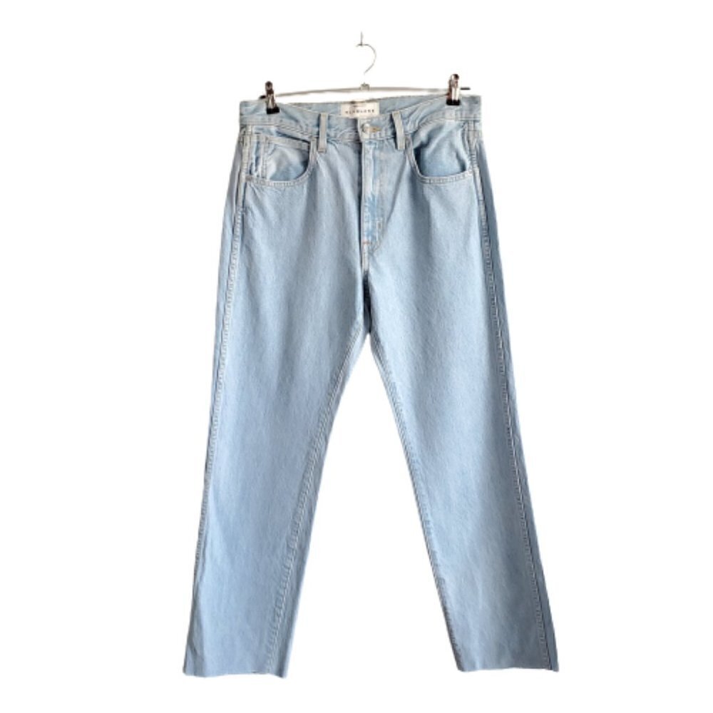 SLVRLAKE Hero High Rise Straight Leg Ankle Jeans